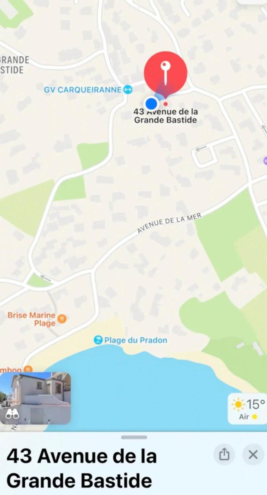 Charmant Bas De Villa Avec Terrasse A Proximite De La Plage Et Du Port Carqueiranne Exterior photo